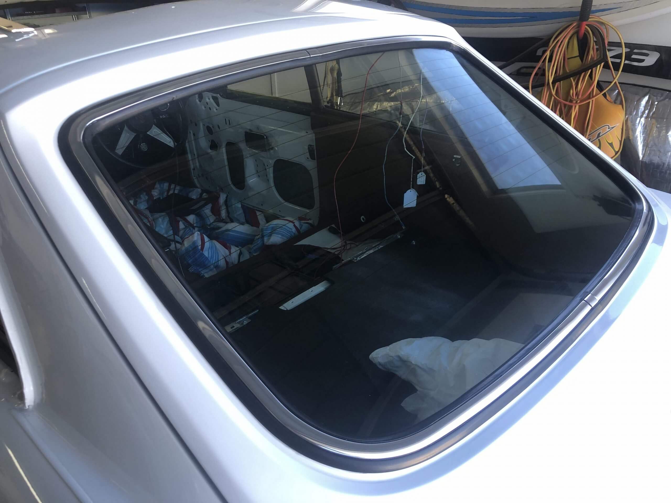 Rear glass replacement